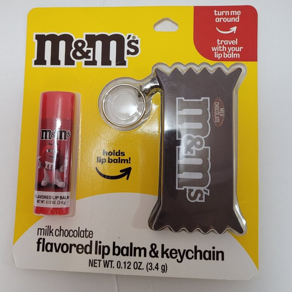 M&Ms Flavored Lip Balm & Keychain